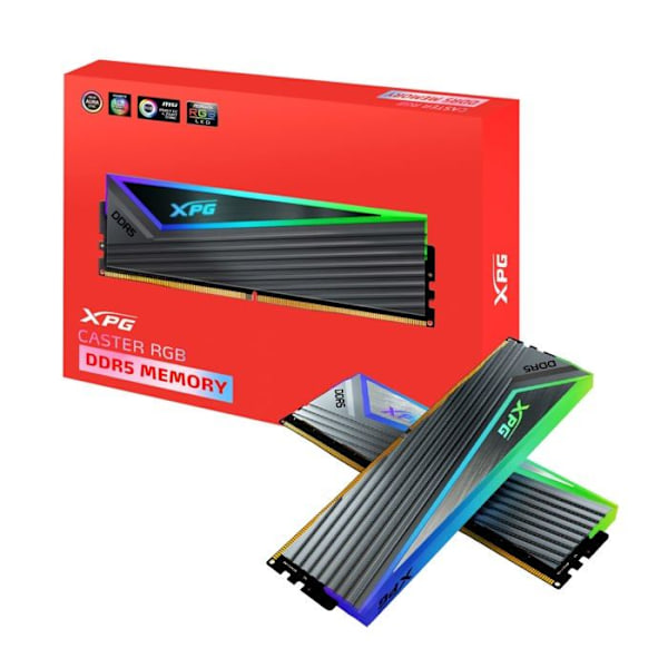 Adata - AX5U6000C4016G-DCCARGY - XPG Caster RGB DDR5-DRAM-MODUL 6000MHz, 32G (16GBx2) DRAM, CL40-40-40 ()