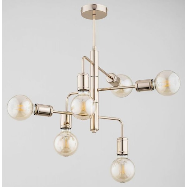 Lustre - upphängning Alfa - 63035 - Vectus hänglampa, gyllene hänglampa med 6 ljuskällor