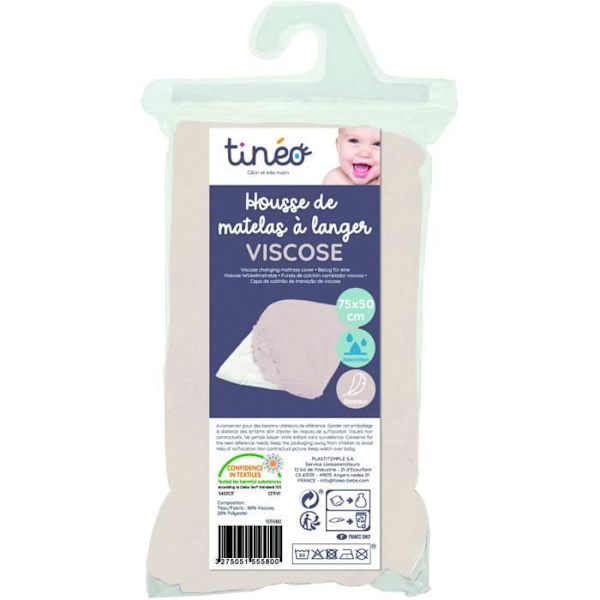 Skötbäddsskydd TINEO i bambuviskos Beige