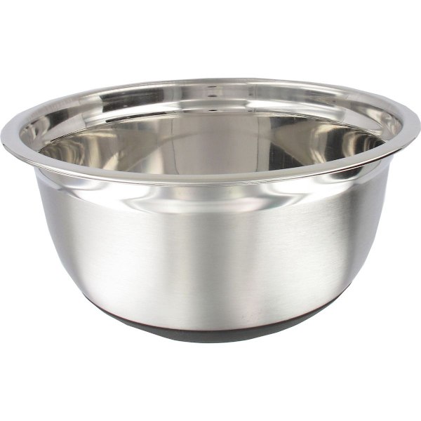 Skål för mixning i rostfritt stål 24 cm i diameter Fackelmann Basic Svart, rostfritt