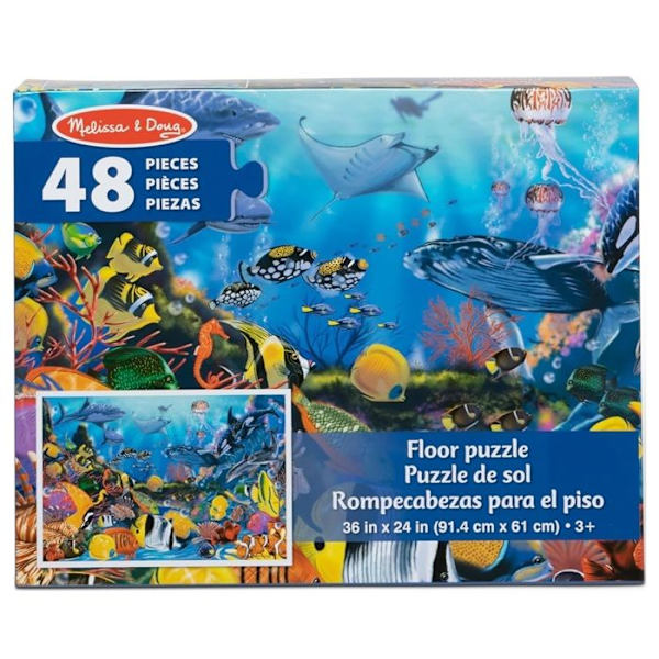 Pussel - Melissa & Doug - Under havet - 48 bitar - Djur - Barn