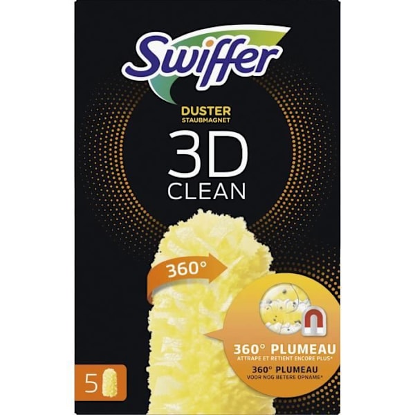 SWIFFER Duster 360 3D Rengöringsduk - Fyller på 5 enheter