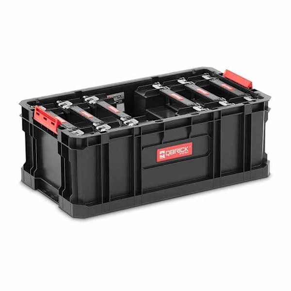 Förvaringslåda - Qbrick - Two Box 200 - 6 Multi Organizers - Plast - Svart