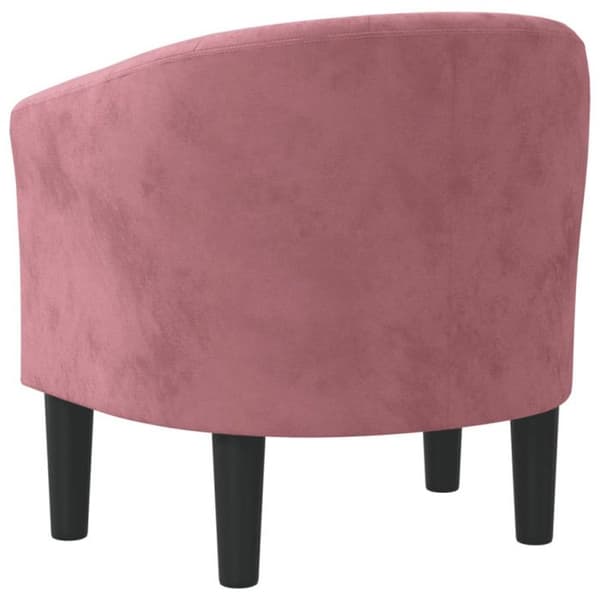 vidaXL Fåtölj cabriolet rosa sammet 356474