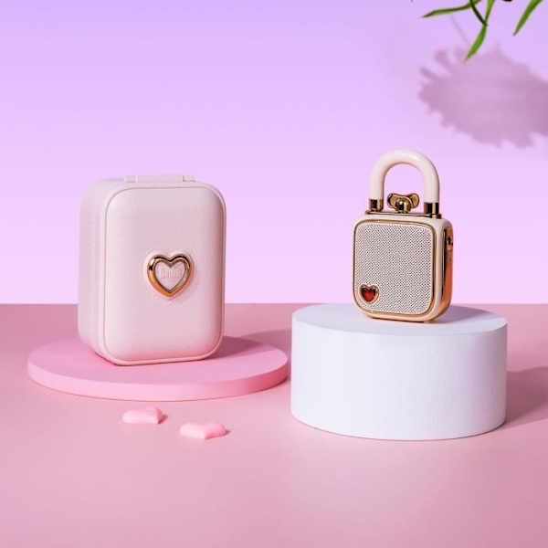 Divoom Lovelock ansluten bluetooth högtalare 5W Rosa