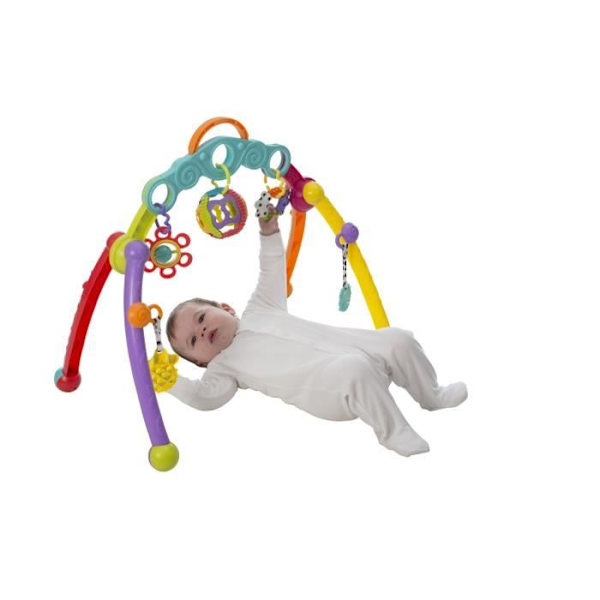Bärbar hopfällbar lekbåge - PLAYGRO - Junyju - För bebisar - Ljudeffekter Färgrik