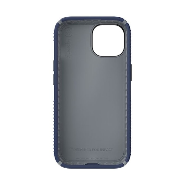 Speck Presidio2 Grip - Fodral för iPhone 15 / iPhone 14 / iPhone 13 (Kustblå / Dammgrå / Vit)