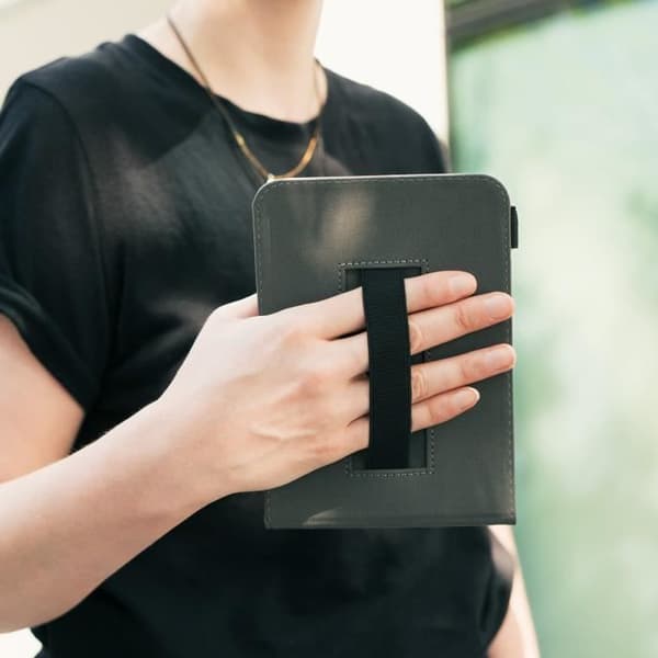 Fodral för läsare - KWMOBILE - Pocketbook Touch Lux 4/Basic Lux 2/Touch HD 3 - Syntetläder - Lock - Rosa