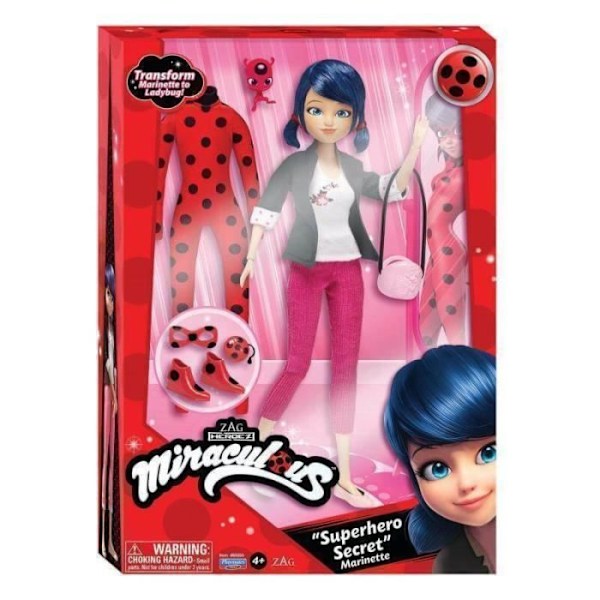 Bandai - Miraculous Ladybug - 26 cm modedocka och hennes två outfits Gul