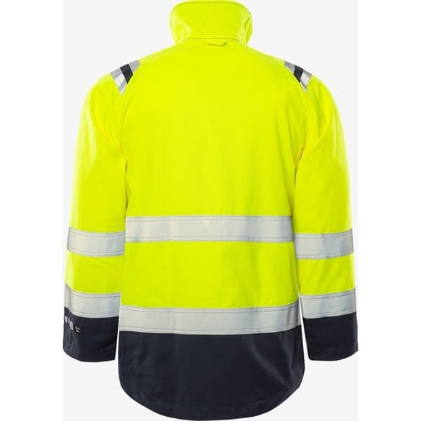Reflekterande jacka klass 3 Fristads 4175 ATHS - Gul - XL gul hög synlighet/marinblå