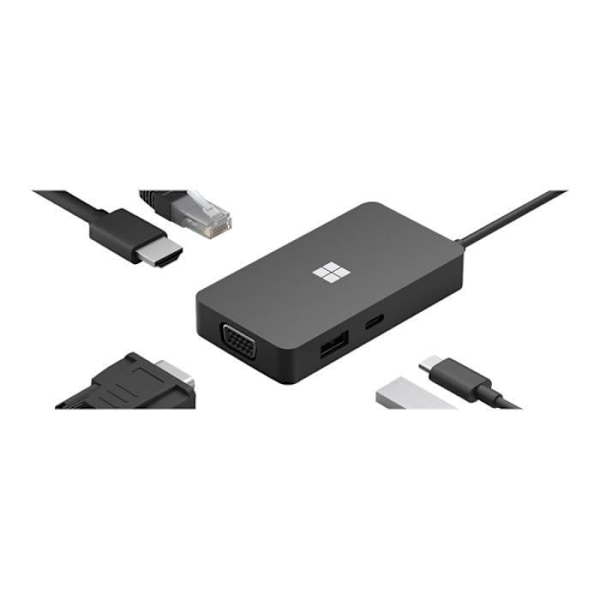 MICROSOFT USB-C Travel Hub - USB-C Multiport Adapter - 5-i-1
