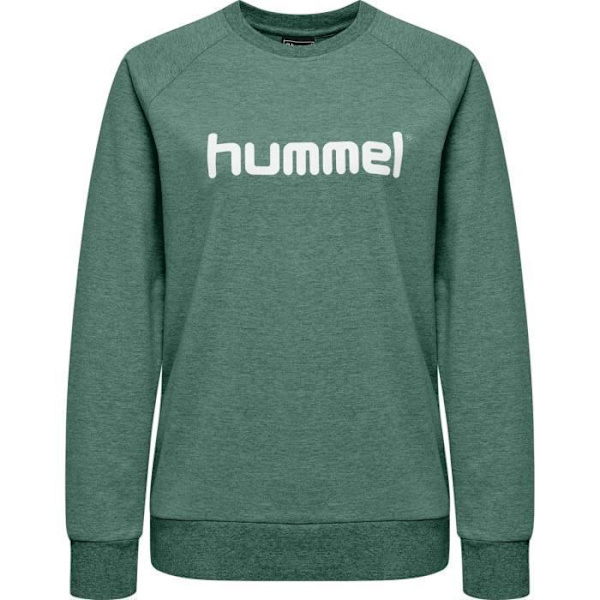 Damtröja - Hummel - Bomullslogotyp - Grön/Vit - Multisport Grön/vit XXL