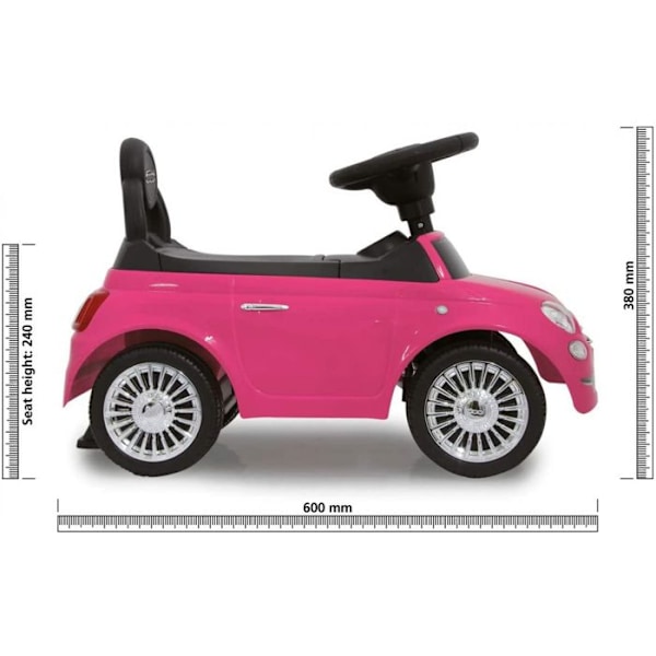 JAMARA Fiat 500 push car - Rosa - För barn i åldern 18 månader till 3 år Rosa