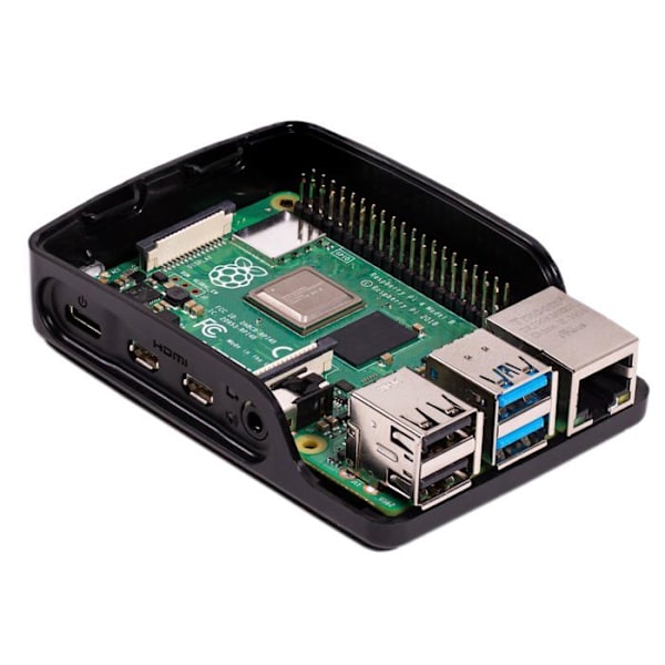 Monteringsskåp för enkortsdator - UNIVERSAL SKÅP - Raspberry Pi® - Svart - 1 styck - Robust skydd