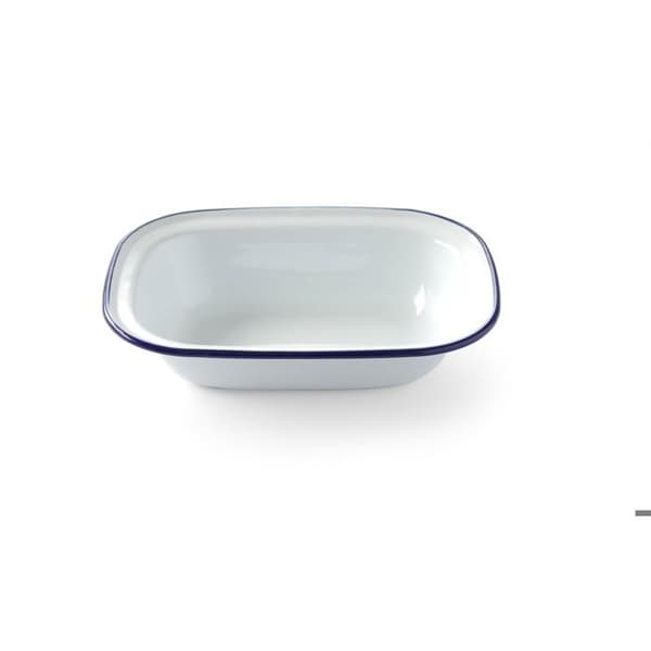 Rektangulär tallrik 215x160mm - Hendi Vit