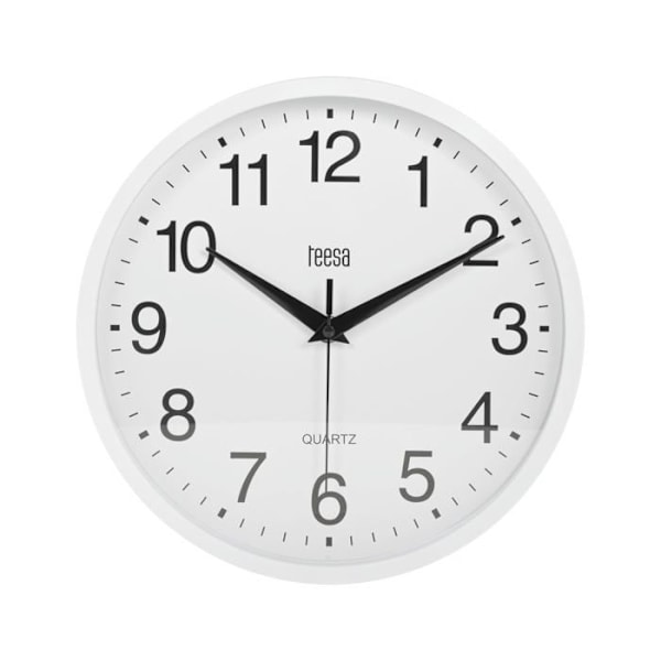 Klocka - pendel Teesa - TSA0037 - Väggklocka 25 cm vit