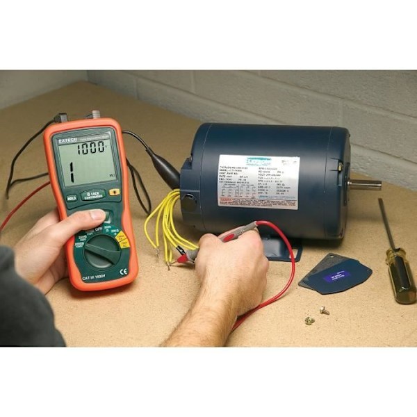 Mégohmmeter Extech 380260 Digital isoleringstestare med automatisk områdesval - Orange