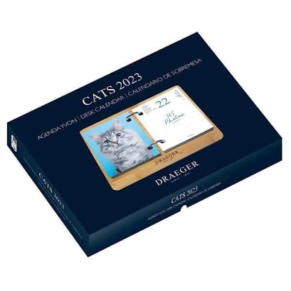 Ephemeris Box Diary Yvon Cats - 2023 - Draeger Paris