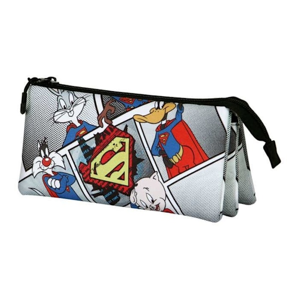 Trousse Triple FAN 2.0 - Looney Tunes Super Tunes - Grå - One Size Grå