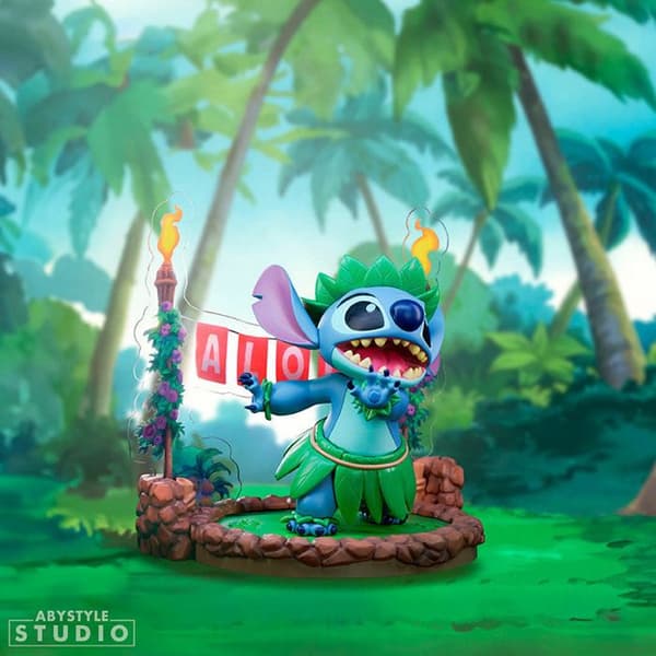 Figur Sfc | Lilo & Stitch | Stitch Dansa Hula blå (kropp), ljus turkos (mage), gr