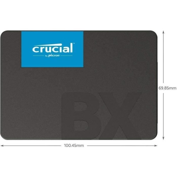 CRUCIAL - Intern Solid State Drive - BX500 - 1TB - 2,5" tum (CT1000BX500SSD1)