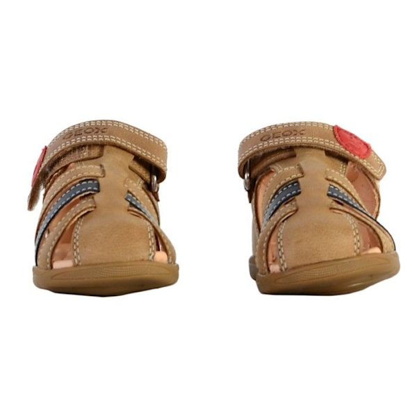 Sandaler första steg - Geox - Macchia B254VA - Karamellskinn - Kardborreband - Bekväm Kola 24