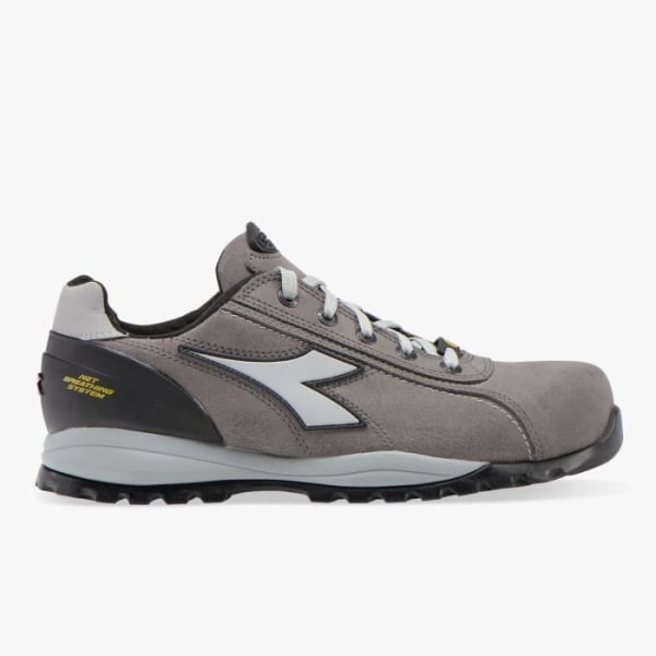 Arbetsskor - Diadora - GLOVE TECH LOW S3 - Perwanger-läder - Aluminiumtå 200J - Halkfria 75066 - grå ventil 42