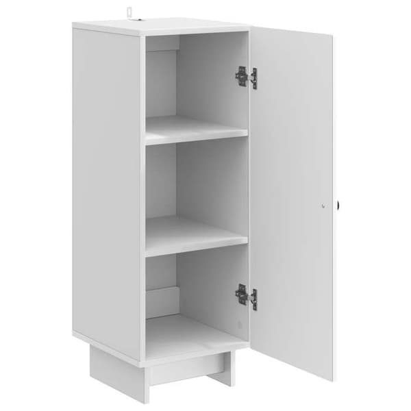 vidaXL Buffé Vit glänsande 33 x 34,5 x 90 cm Ingenjörsträ 893909