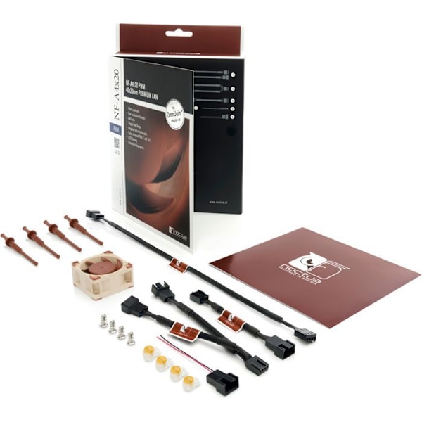 Noctua NF-A4x20 PWM Lufter - 40 mm 0,000000 Beige, Brun
