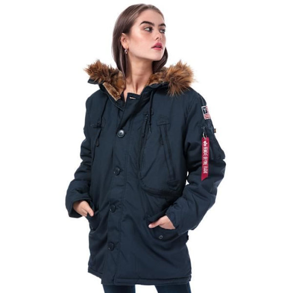Alpha Industries Polarjacka för dam Mörkblå Mörkblå XS