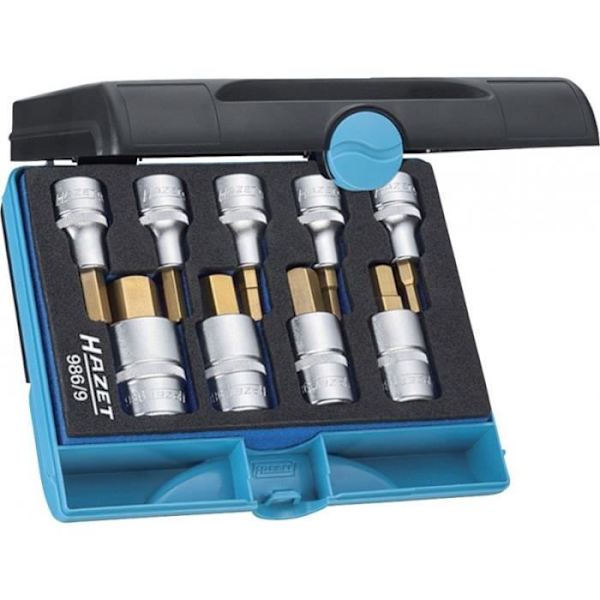 Hylsnyckelset /2"13 stycken 5-19mm i6kt. Hazet