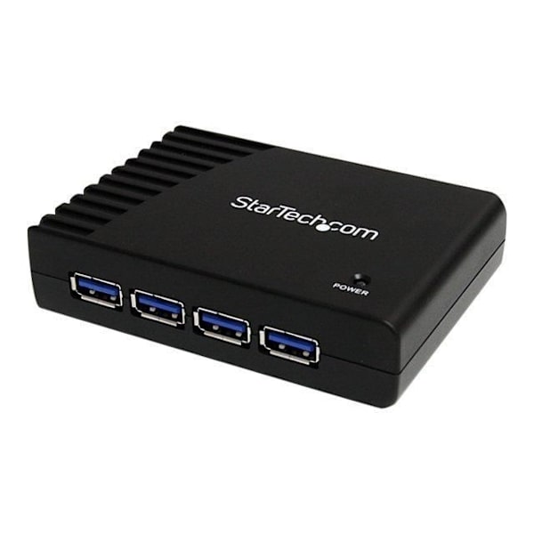 4 Port USB 3.0 Hub - USB Hub - Svart - 4 Port USB 3.0 Hub - SuperSpeed USB Hub - Svart - ST4300USB3EU
