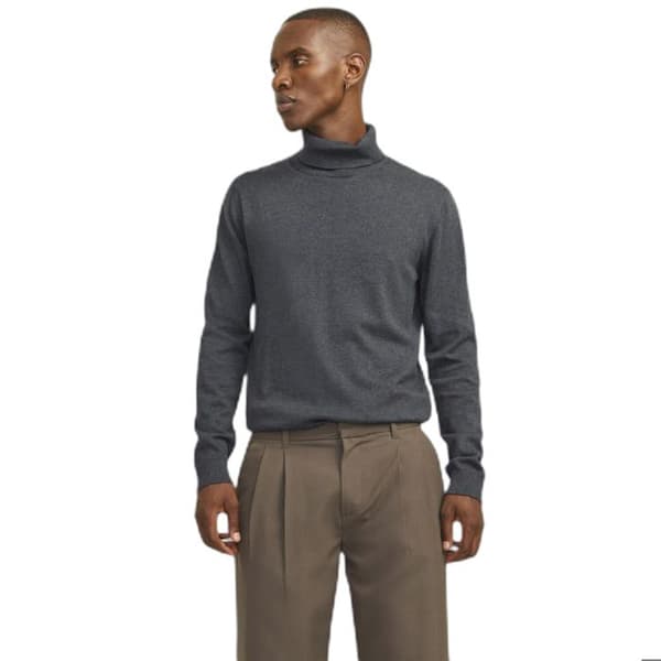Pull col roulé Jack & Jones Ebasic - mörkgrå melange mörkgrå melange jag