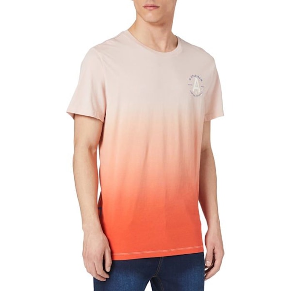 G-star rå T-shirt - D17149 - Logo GR Dip Dye T-shirt herr Pyg/Bright Acid XS