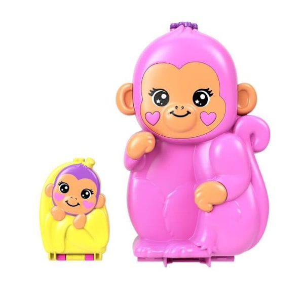 Polly Pocket-Mommy Monkey and Her Baby-Box med 2 minifigurer HWP04