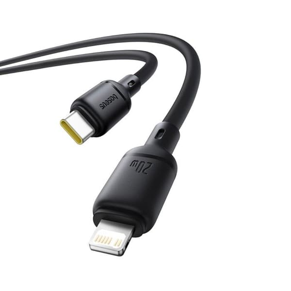 Câble Baseus Silky Series USB-C Lightning PD 20W 2m Svart