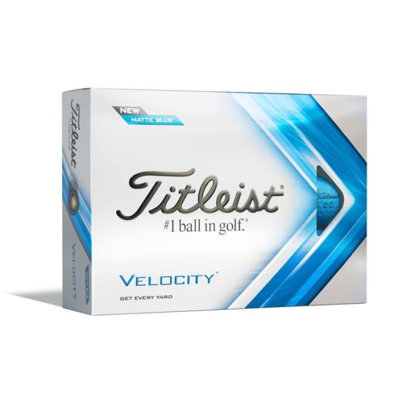 Titleist Golfboll - T4013S - Velocity Matte Blue Golf Balls One Size
