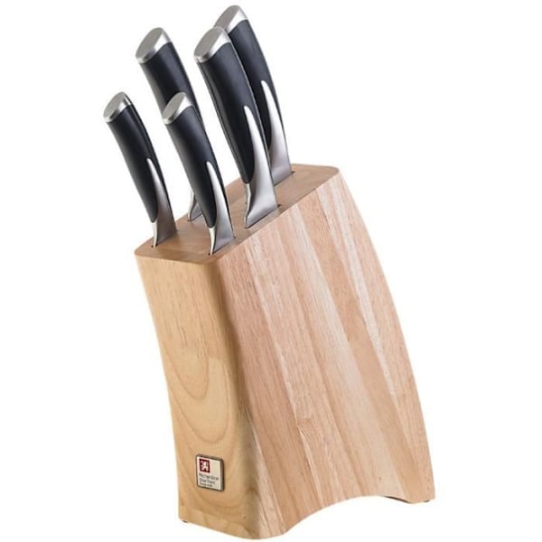 Bambublock + 5 Kyu-knivar