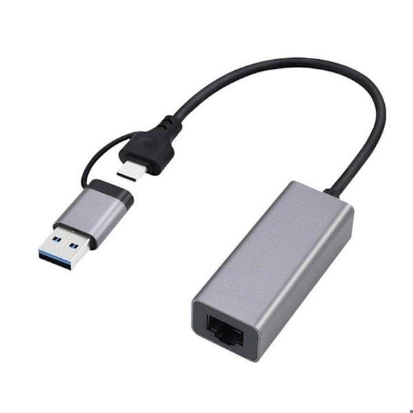 USB-A/C 3.0 nätverkskort till RJ45 Gigabit Gembird