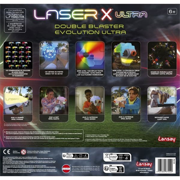 Laserspel - LANSAY - 87552 - Laser X - Double Blaster Evolution Ultra Flerfärgad