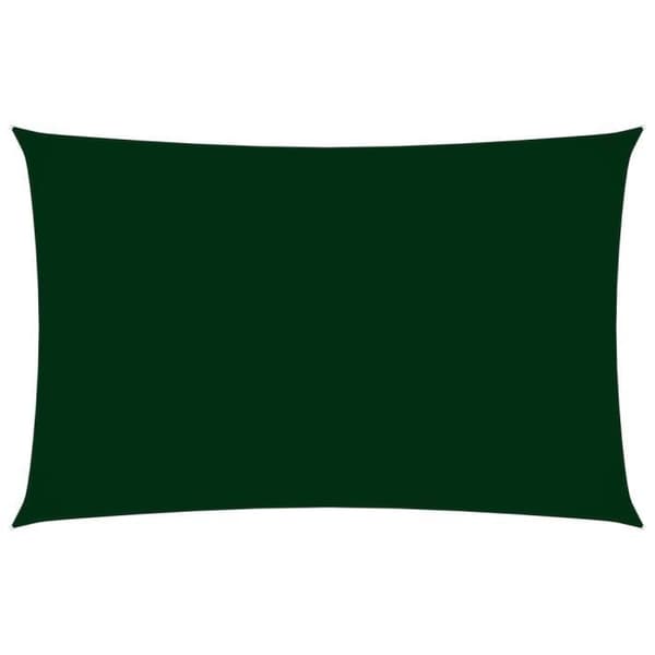 vidaXL Parasoll Segel Oxford Tyg Rektangulär 3x6 m Mörkgrön