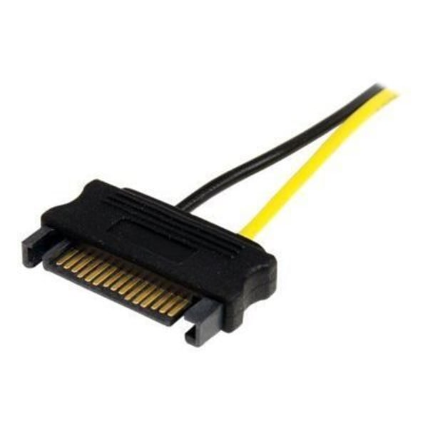 SATA till 8-stift PCI Express grafikkort strömadapterkabel - STARTECH.COM - 15 cm - Svart