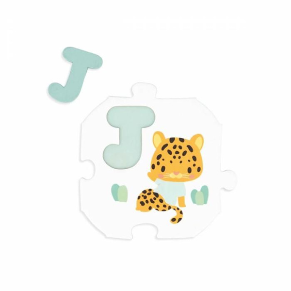 PUZZLE MITT FÖRSTA ALFABET Flerfärgad