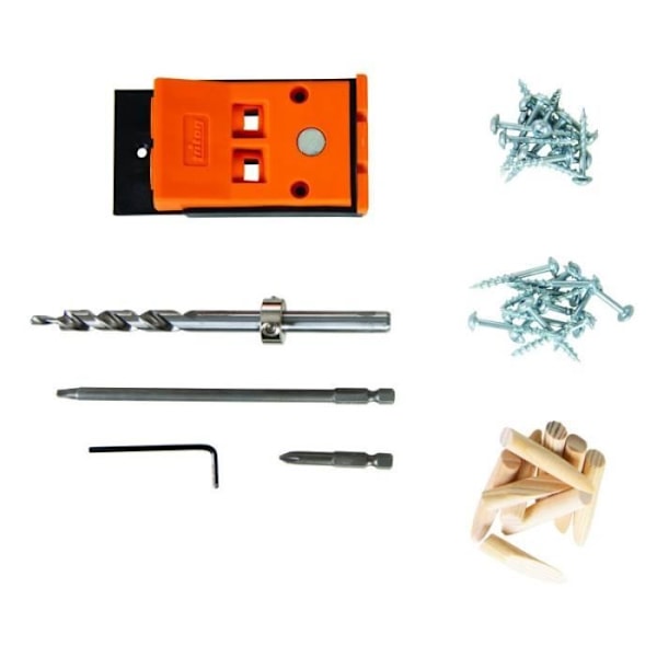 Mini Dubbel Oblique Drilling Jig Kit; 8st T2PHJS