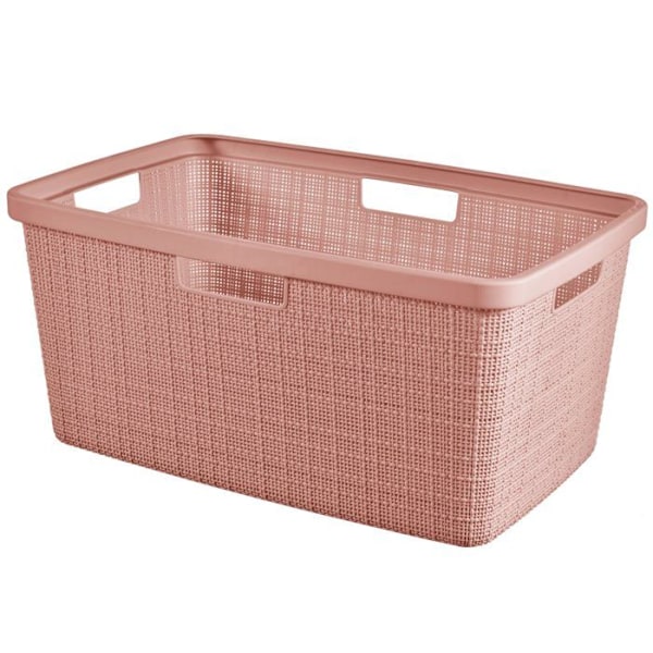 Papperskorg - korg - påsehållare Curver - 255199 - PAPPERSKORG 46L / ROSA PUDER