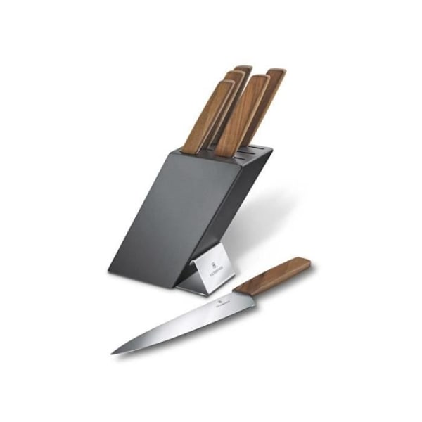 KÖKSENHET VICTORINOX SCHWEIZISK MODERN VALNÖT 6 DEL