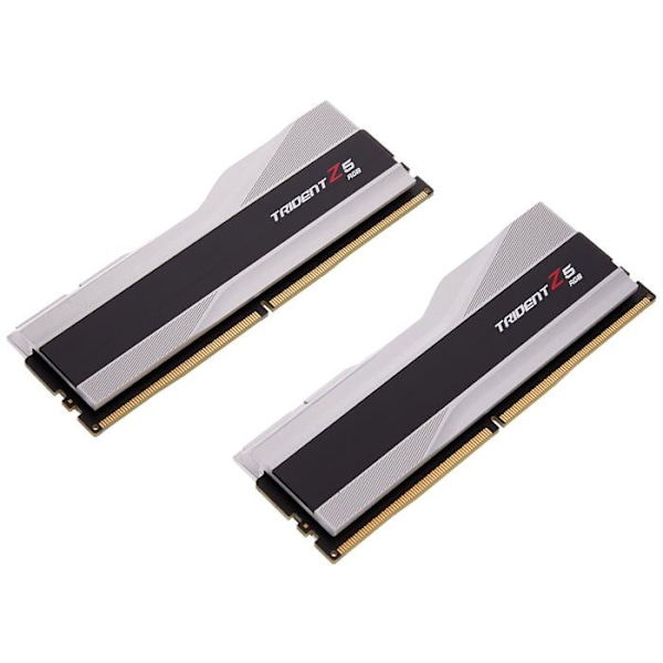G.Skill Trident Z5 RGB 32GB (2 x 16GB) DDR5 6000MHz CL40 - Silver - Dual Channel Kit 2 DDR5 RAM PC5-48000 - F5-6000J
