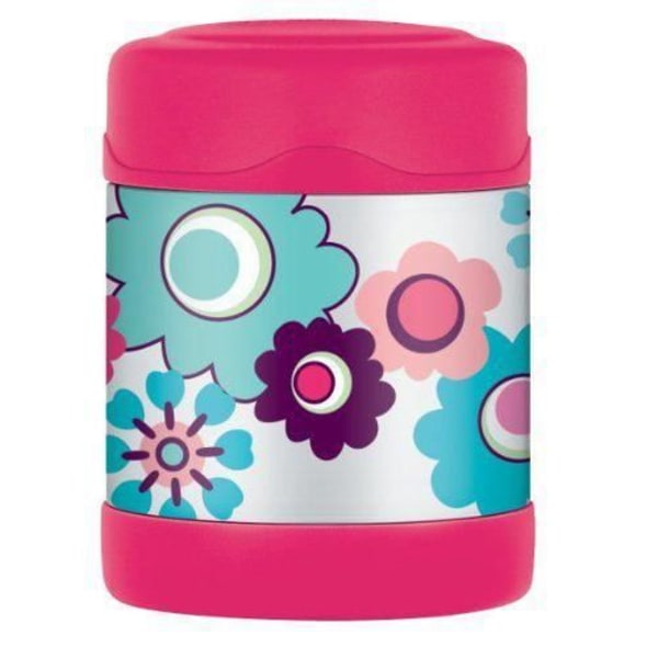 Termos med isolerande innehåll, Blommönster, Rosa 290 ml - 186394