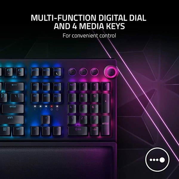 Spelmekaniskt Tangentbord - Razer - BlackWidow V3 Pro - Trådlöst - QWERTY - Bakbelyst