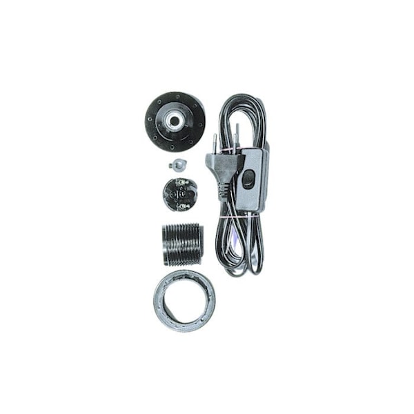 Flaskadapter E27 kabel 1,8 m Svart